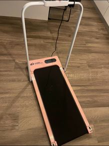 Barely used home fitness pink treadmill with handles