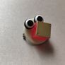 Handmade Geometric Optical Art Bird Brooch Image 2