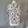 Shein white top w/black pattern, Size M / UK10 Image 3