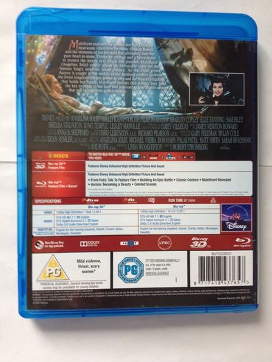 Maleficent 3D (Disney) [2014] Angelina Jolie [3D + Blu-ray Movie]