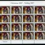 2007 Ireland Christmas commemorative Stamp Sheetlets Plate 1A1A1A1A Mint Never Hinged (MNH) Image 2