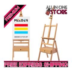 Frame Easel with Art Supply Storage Drawer Adjustable (60.75 inch) Solid Beech Wood Easel Stand for Artists (FREE SHIPPING)