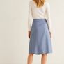 linen pleated skirt from Mango Image 2
