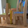 Kids Table + 4 Chairs (Different Heights) - Ideal for Siblings / Playroom Image 4