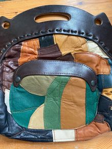 Vintage leather bag handmade