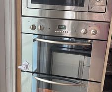 double oven and microwave