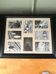 Black wooden picture frame
