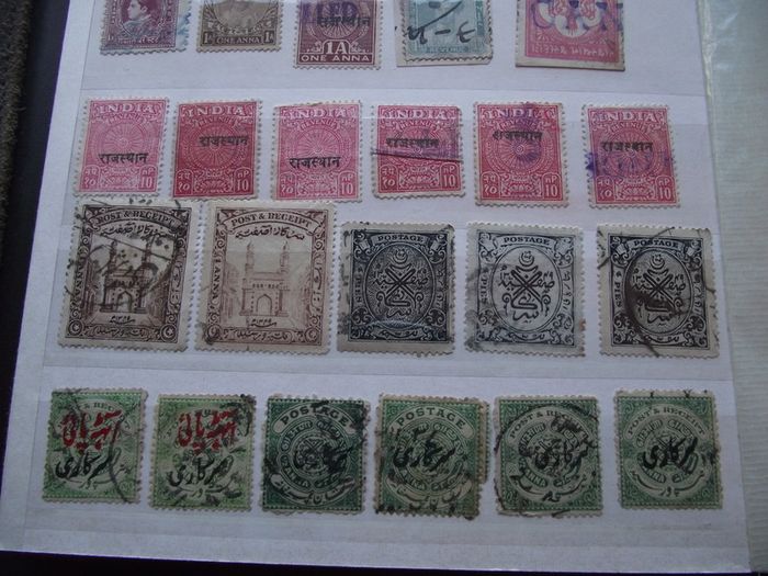 A nice collection of Stamps from India, presented in the album