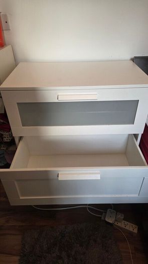 IKEA BRIMNES chest of drawers and mirror