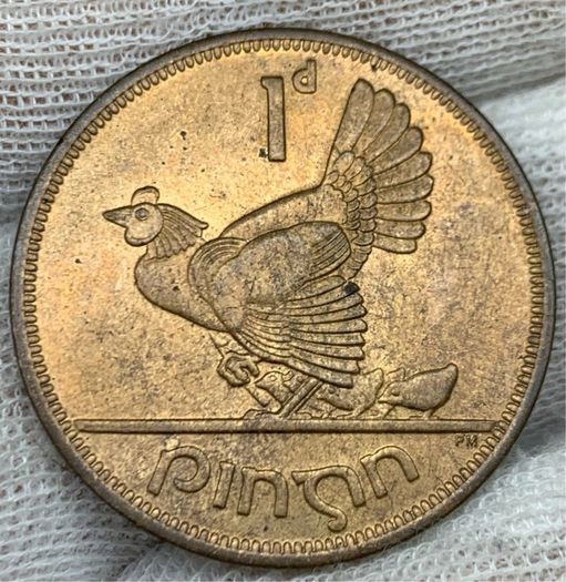 Ireland 1952 1d Penny Red Beautiful Uncirculated