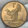 Ireland 1952 1d Penny Red Beautiful Uncirculated Image 4