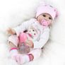 FREE EXPRESS SHIPPING Realistic Reborn Dolls 22inch 55cm Lifelike Baby Dolls Soft Silicone Vinyl Weighted Cloth Body with Feeding Kit Reborn Dolls Image 4
