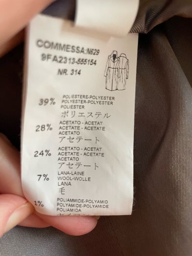 Sfizio Coat UK14