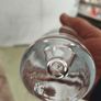 Krosno Bud Vase Clear Art Glass Polish Controlled Bubble Cylinder Image 6