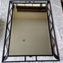 Portland Beautiful black wrought iron mirror (57cm x 81cm) Brand New Image 2