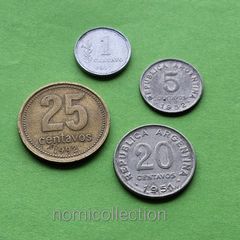 Argentina 1951 - 1992 years coins.