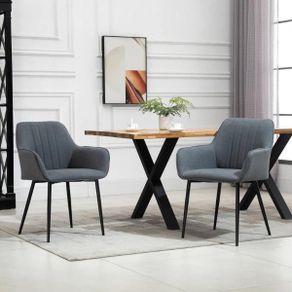 Mid-Century Dining Chairs, Dark Grey