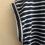 Navy/white T-shirt dress Image 3