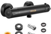 Thermostatic Shower Faucet Valve, 38C Secure Lock Thermostatic Shower Valve Trim Kit, Hot Cold Water Showering Faucet Temperature