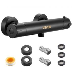 Thermostatic Shower Faucet Valve, 38C Secure Lock Thermostatic Shower Valve Trim Kit, Hot Cold Water Showering Faucet Temperature