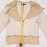 Beauty Angel Beige Neutral Ruffled Chiffon Collar Charm Trim Jacket Image 10