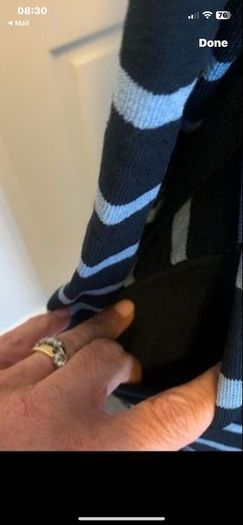 Cardigan & dress co-ord size 12 gallery navy & blue