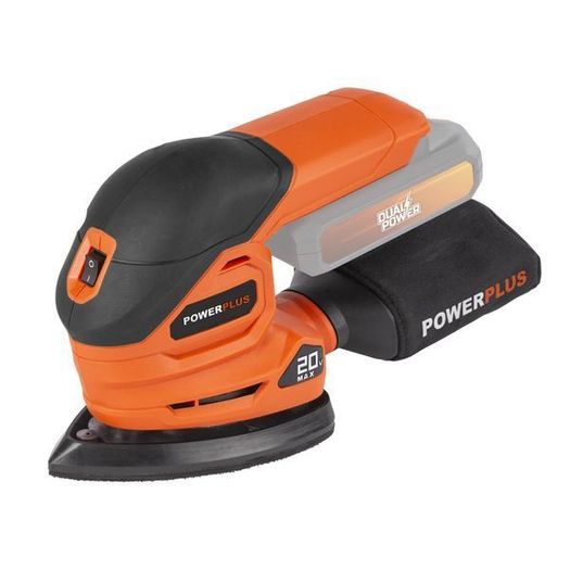 Palm Sander Powerplus + Charger + Battery 20v 2.0ah Cordless Power Tool Woodworking