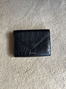 All Saints Black Leather Wallet