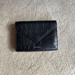 All Saints Black Leather Wallet