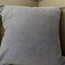 New Raine and Humble washed cotton and linen cushion COVER Image 3