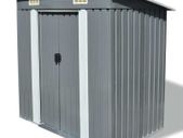 Garden Shed Grey Metal