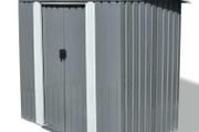 Garden Shed Grey Metal
