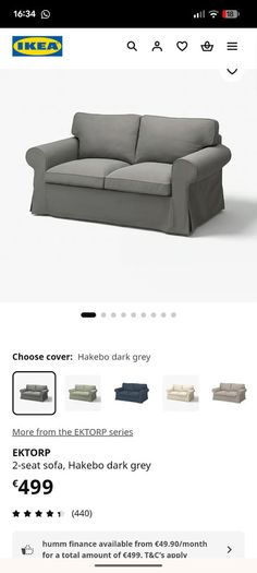 Ikea Ektorp 2 Seater Couch