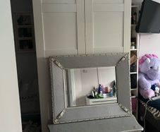 mirror and dressing table