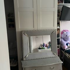 mirror and dressing table