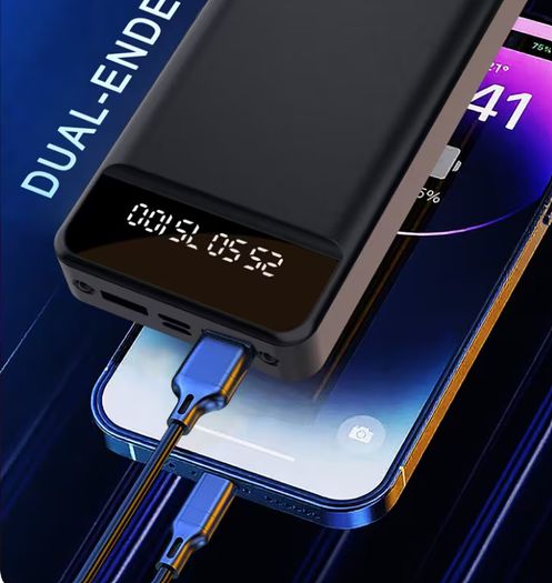 10000Mah Power Bank, Fast Charging Outdoor Portable Charger 2 USB 3.0 Type C QC PD4 with LED Display