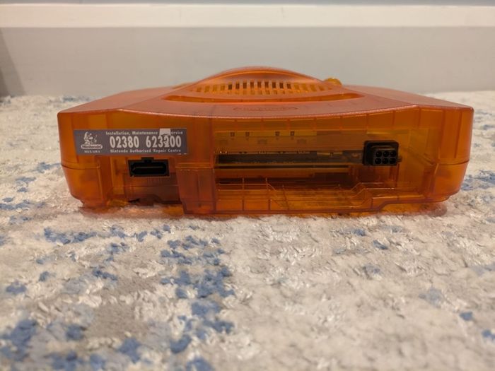 Nintendo N64 Funtastic Fire Orange Console Perfect Condition