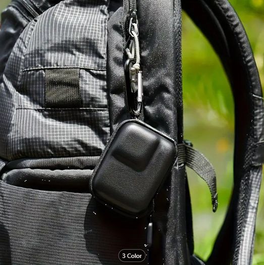 Portable Mini Sport Action Camera Case for GoPro Hero 11 10 9 Black Half Wrapped Shell with Carabiner Clip