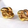 Vintage Hallmarked 9ct Gold 'Knot' Earrings Image 9