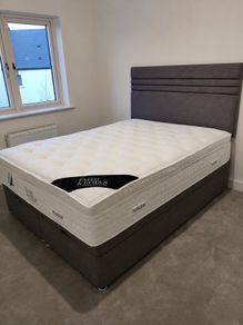 Mattress Mick Aurora Ottoman 5ft Bed & Faith & Ethan Munich Orthopaedic Mattress