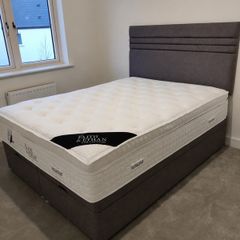 Mattress Mick Aurora Ottoman 5ft Bed & Faith & Ethan Munich Orthopaedic Mattress