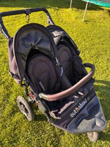 Out and About Double Buggy with Newborn Bassinet