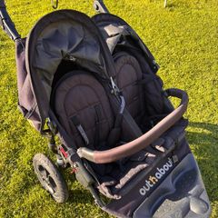 Out and About Double Buggy with Newborn Bassinet
