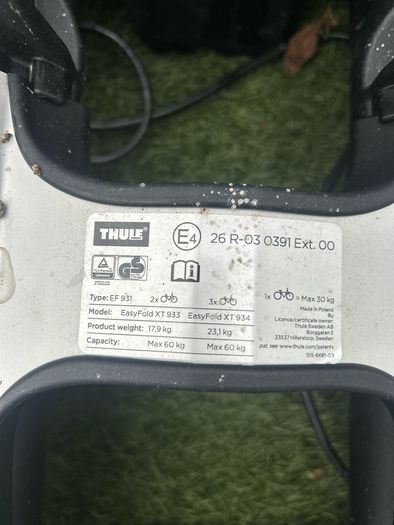 Thule EasyFold XT 2-Bike Rack
