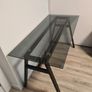 Tampered glass top table- Black Image 2