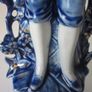 Antique Blue/White  Victorian Boy/Girl  Bisque Figurines  circ 1800s Image 7
