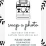 Snap a photo wedding board A3, A2, A1, A0 sizes Image 2