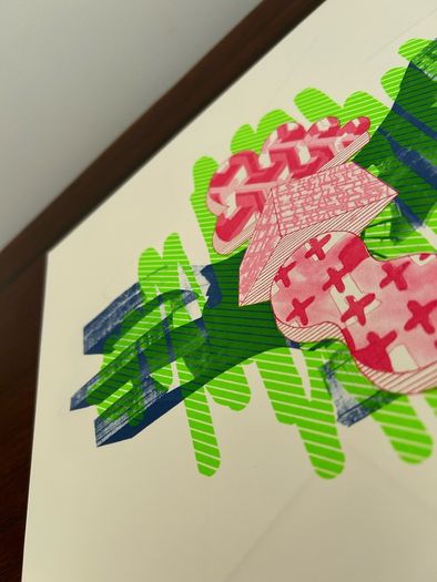 Leah Hewson / Graphic Studio Dublin, Fine Art Embossed Copperplate Etching Screen Print