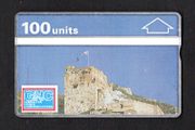 1991 Gibraltar 100 unit Moorish Castle (Landis &amp; Gyr (Optical)) Phonecard appears unused
