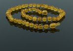 Genuine Raw Unpolished Baltic Amber Teething Beads Necklace Double Bracelet Anklet Healing Amber Beads with LUXURY GIFT BOX